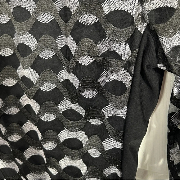 Reiss dress, size 12, black/silver, bodycon, designer, holidays, wedding guest - Picture 6 of 14